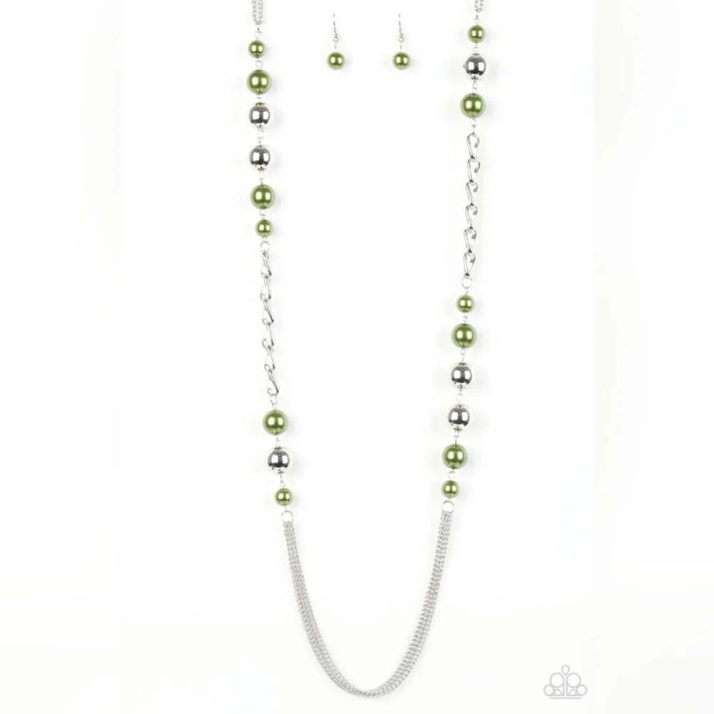 Paparazzi Uptown Talker Green Necklace